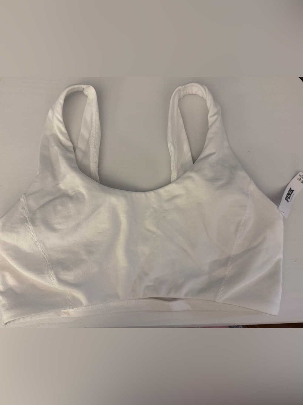 PINK Victoria's Secret White Seamless Sleep Bralette